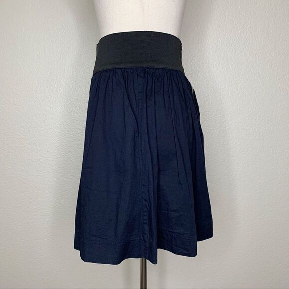 Necessary Object Navy Blue Wide Waist Skirt - Picture 5 of 11